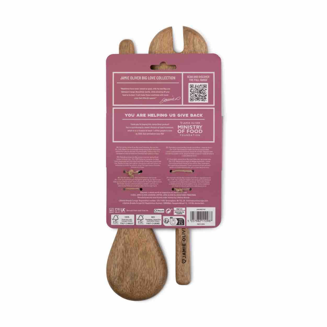 Jamie Oliver Big Love Mango Wood Serving Set