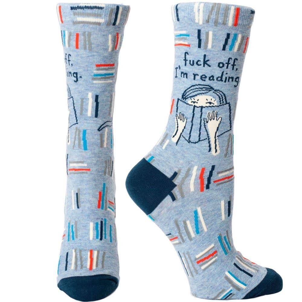 Fuck Off, I'm Reading Women's Crew Socks