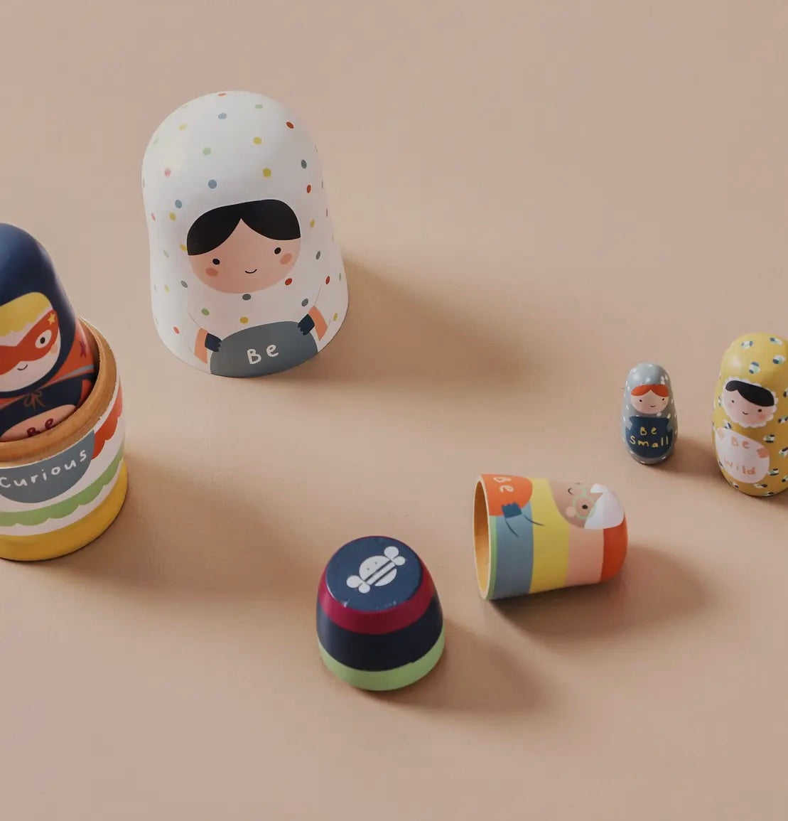 Wooden nesting dolls