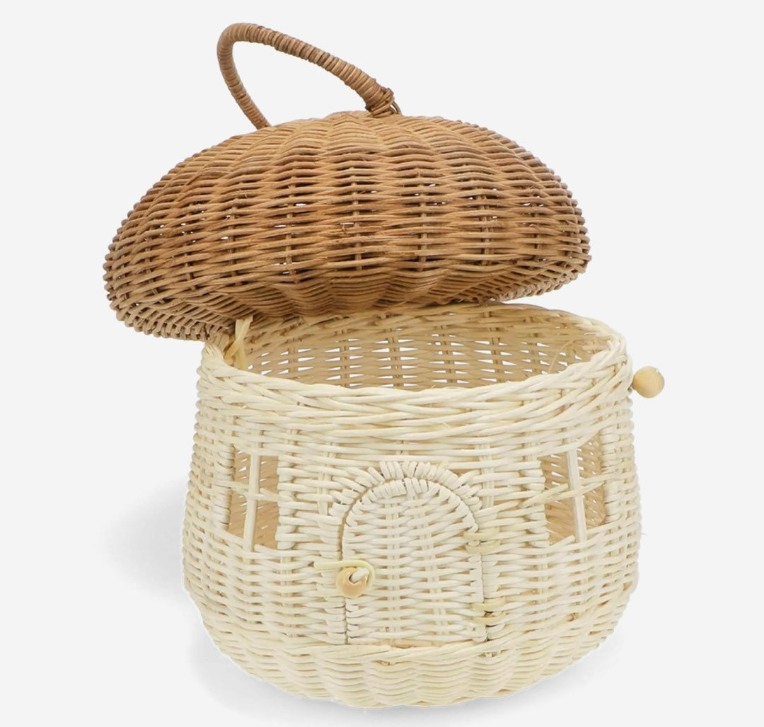 Rattan mushroom house