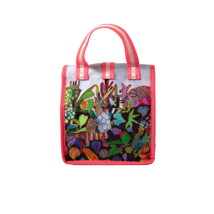 Arthouse Unlimited- Insulated Lunch Bag - COLOURFUL GARDEN