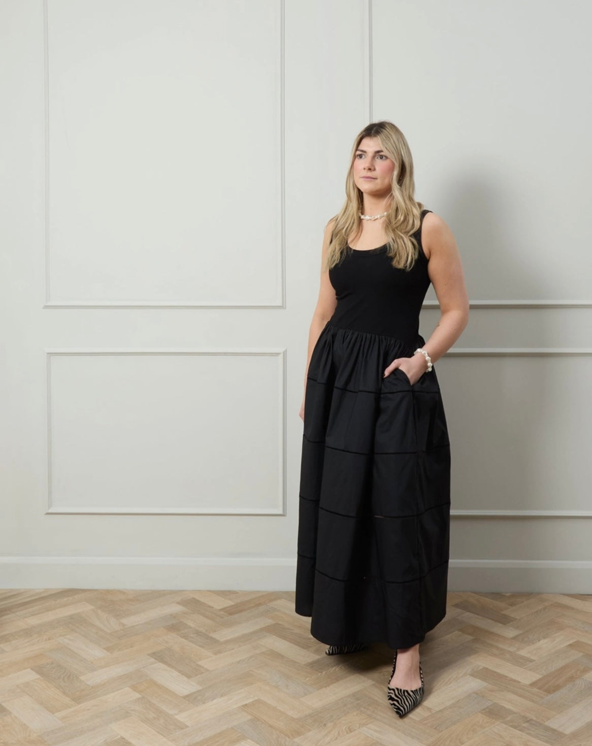 Rowena maxi dress by Chalk