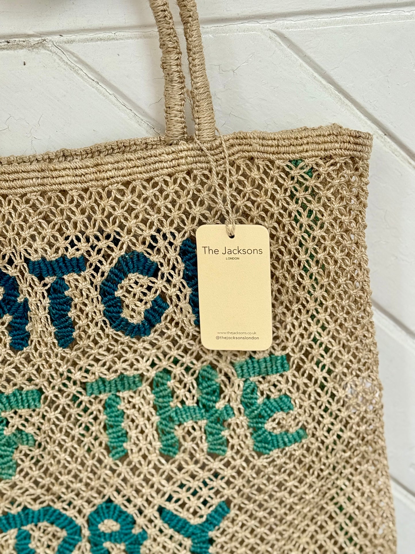The Jacksons Catch of the Day Jute Bag Natural