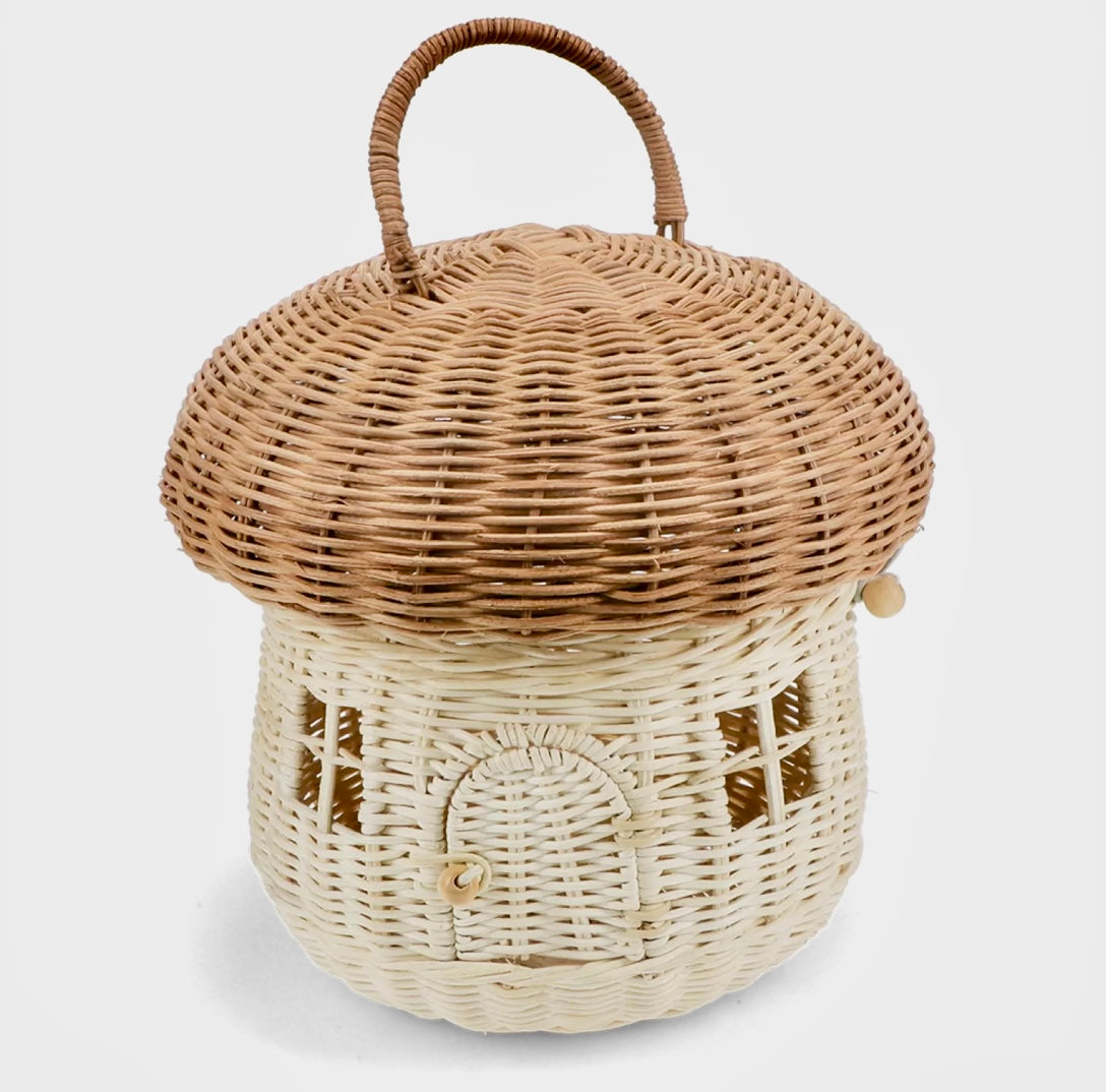 Rattan mushroom house