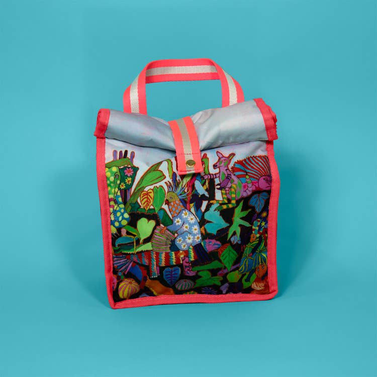 Arthouse Unlimited- Insulated Lunch Bag - COLOURFUL GARDEN