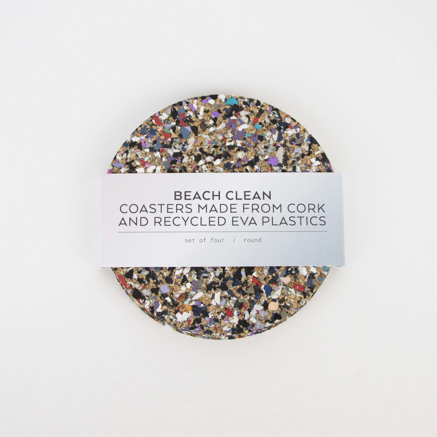 Eco Recycled Coasters | Beach Clean - Round