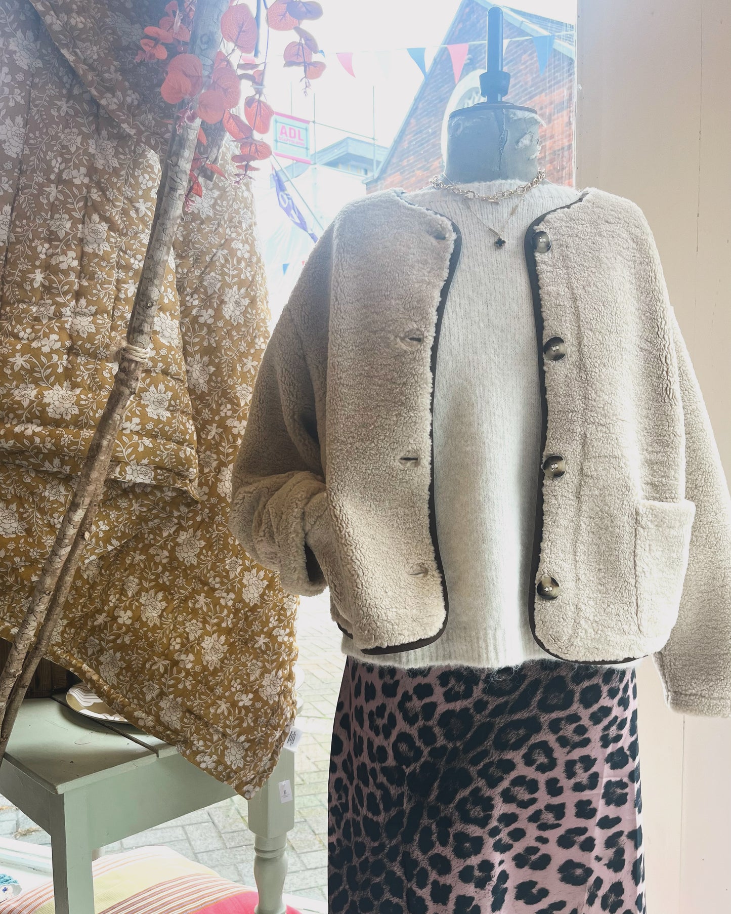 Agnes Sherpa jacket by Chalk