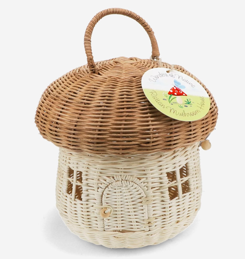 Rattan mushroom house