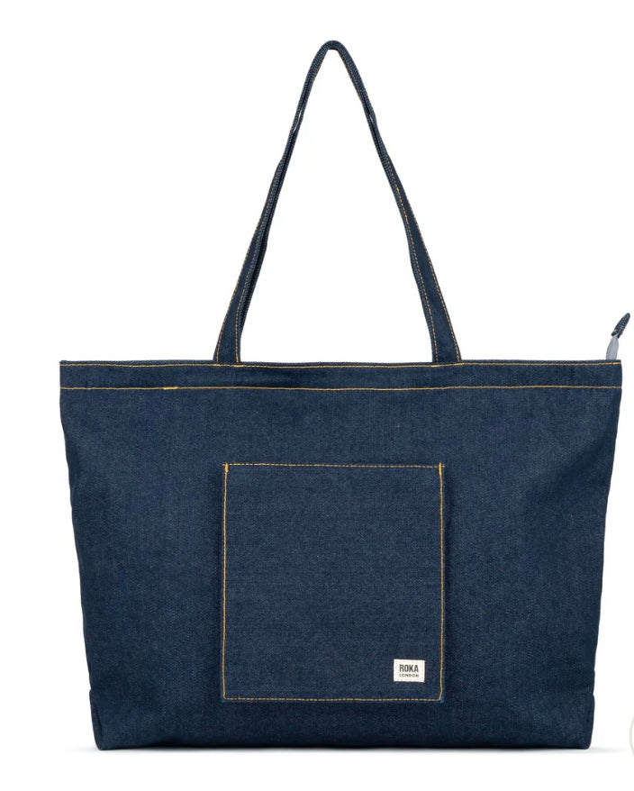 Portabello denim dark tote