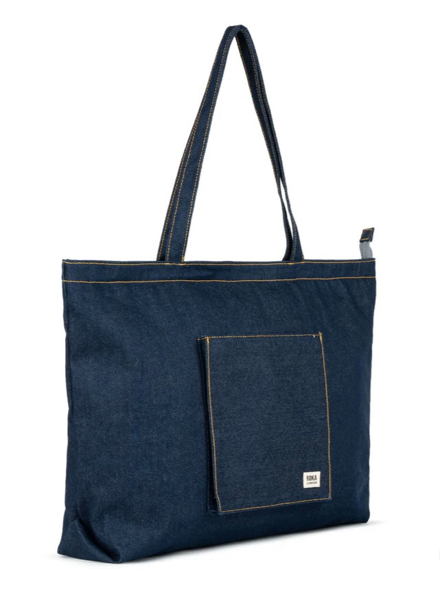 Portabello denim dark tote