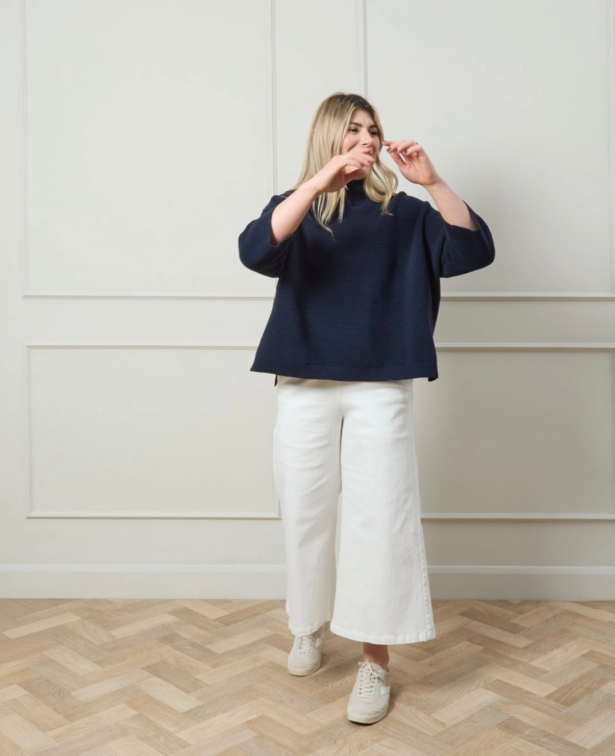 Molly Trouser off White by Chalk