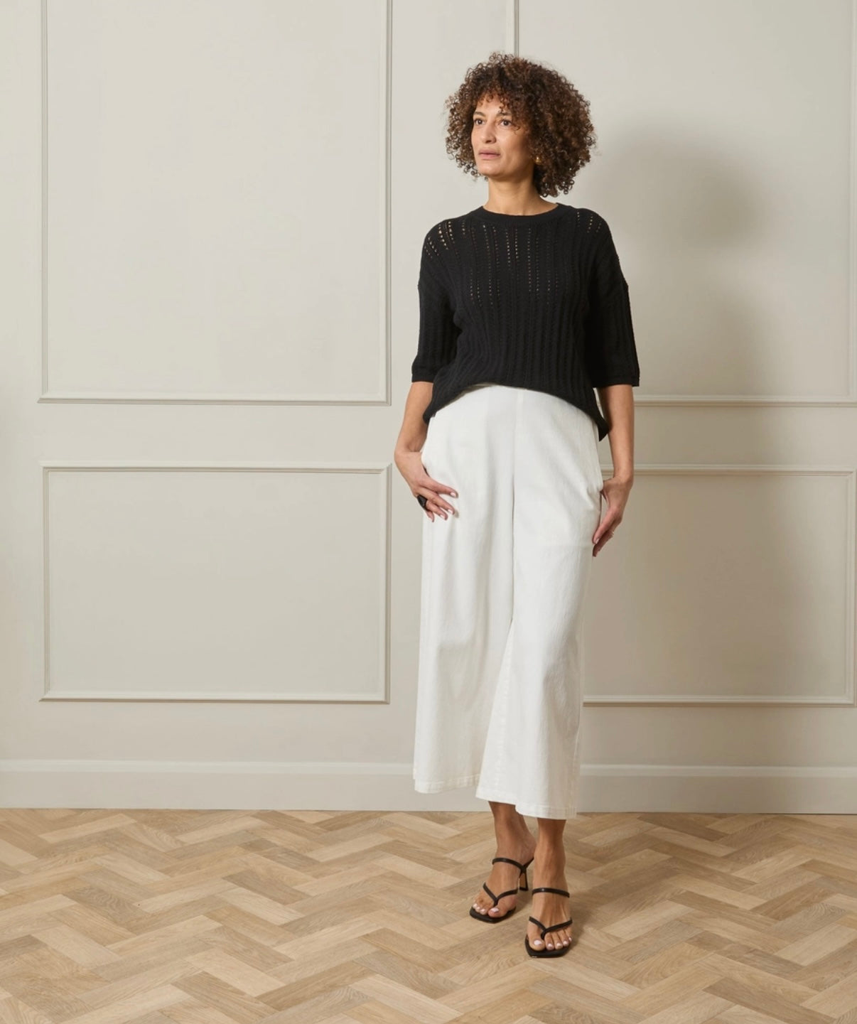 Molly Trouser off White by Chalk