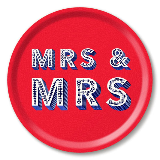 ‘Mrs & Mrs’ Tray