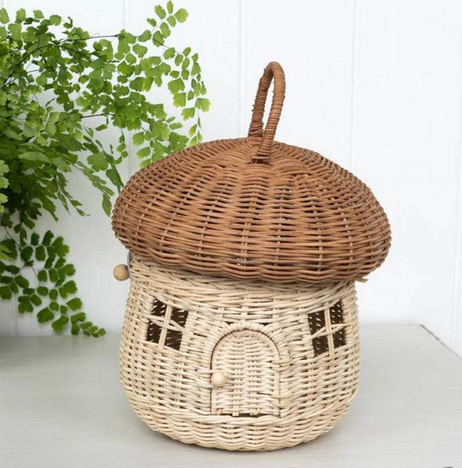 Rattan mushroom house