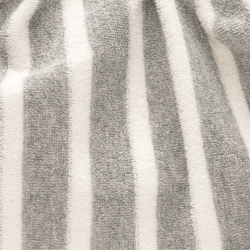 Grey and white terry clutch bag