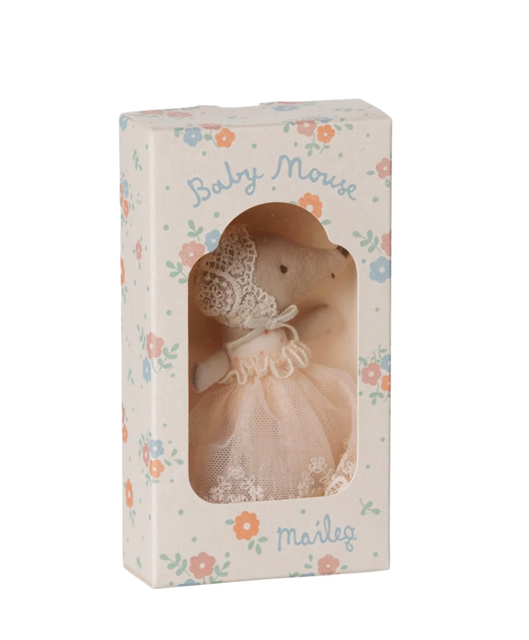 Baby mouse in gown by Maileg