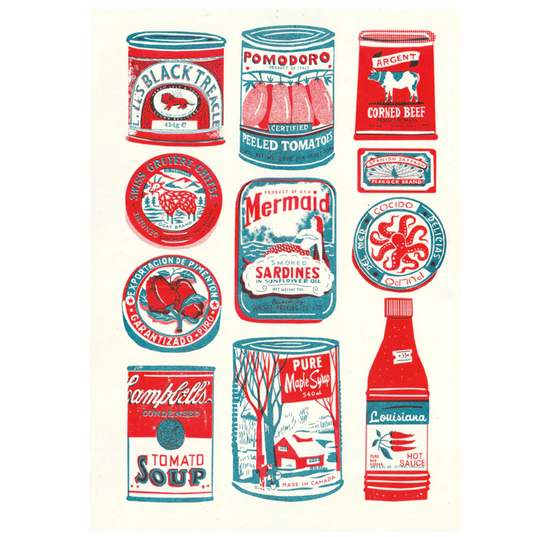 A3 Tins Collection Riso Print
