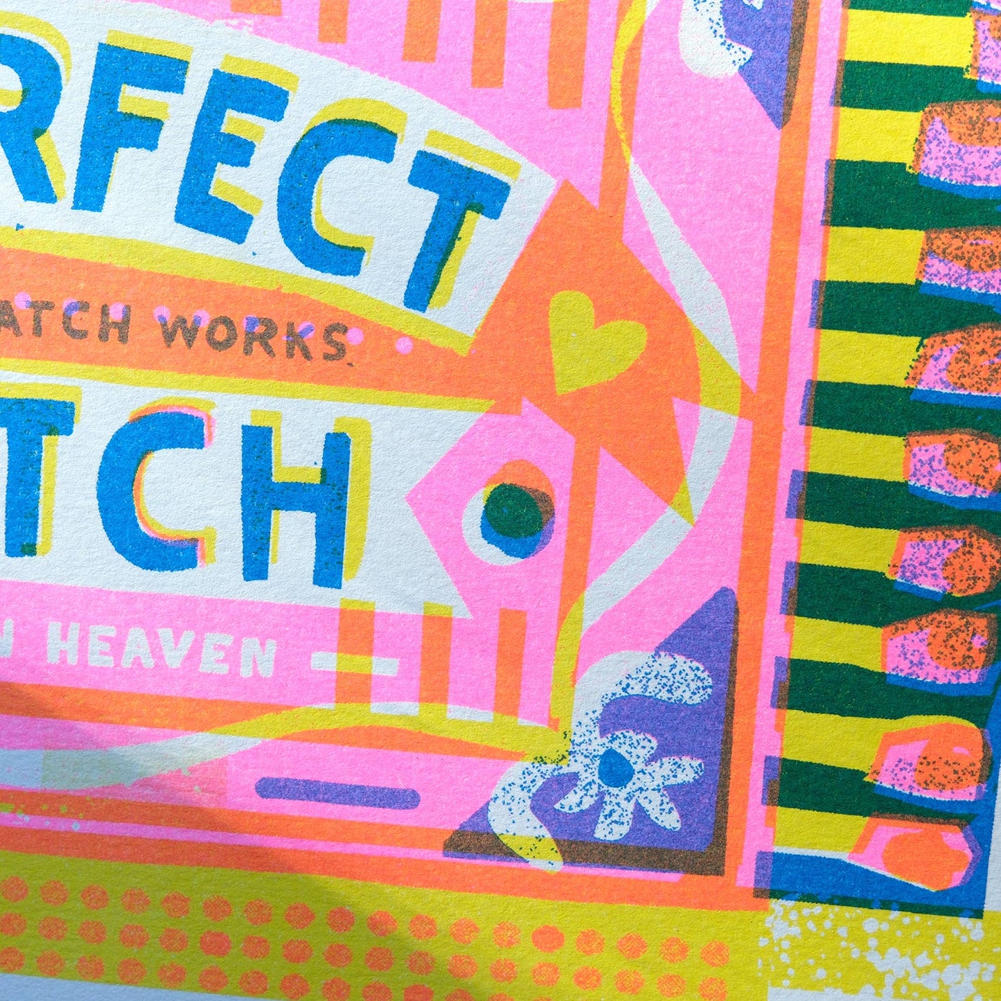 A4 Perfect Match Risograph Art Print