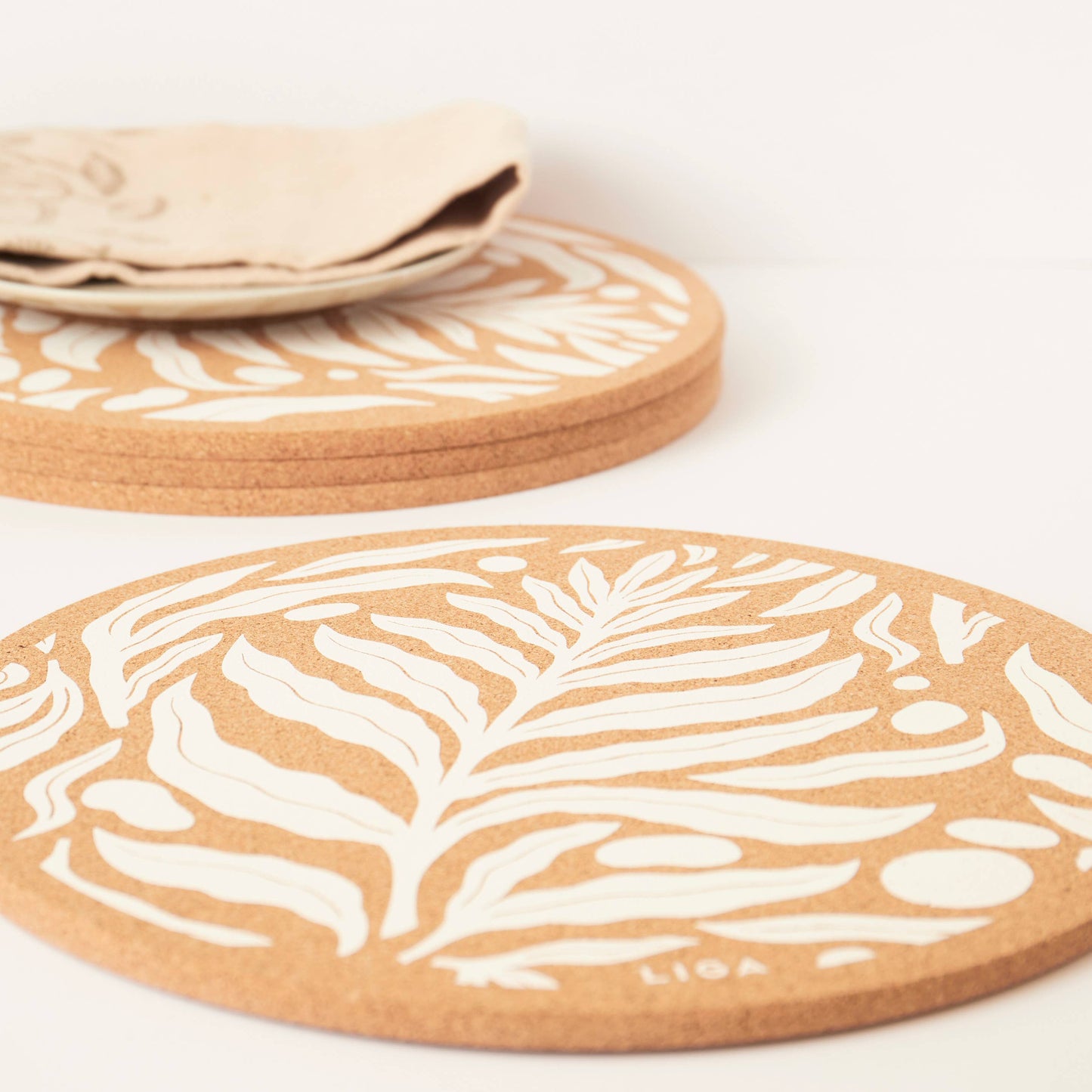 Cork Placemat 30cm - Phytophilia S/4