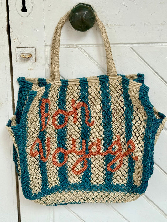 The Jacksons Bon Voyage Jute Bag Ocean Natural Peach