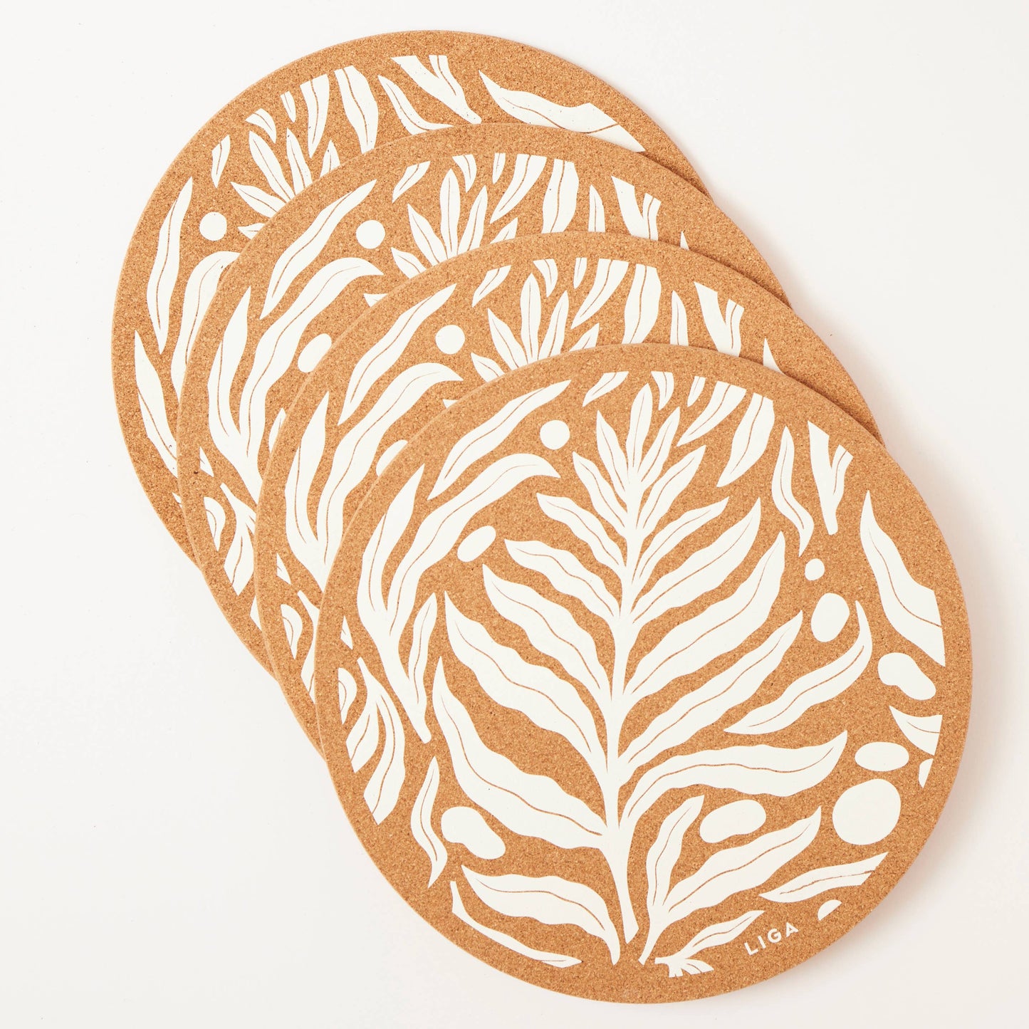 Cork Placemat 30cm - Phytophilia S/4