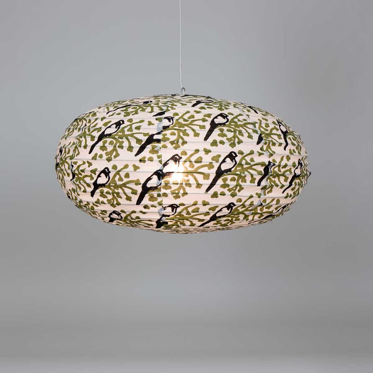 Pica Pica oval lampshade by A World of Craft