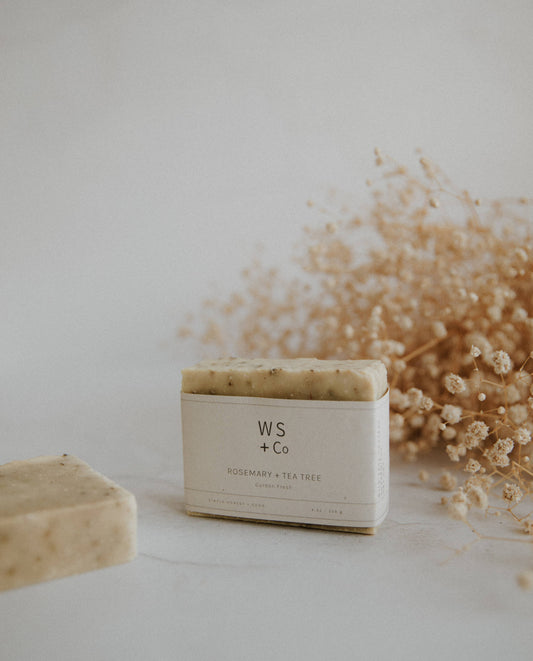 Rosemary + Teatree Soap - Vegan, Cruelty Free + Plastic Free