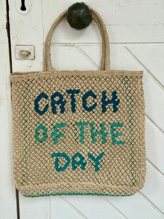 The Jacksons Catch of the Day Jute Bag Natural
