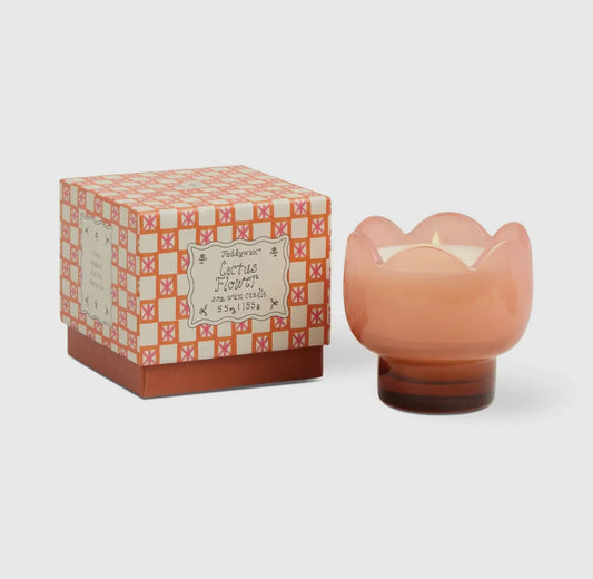 Paddywax Tulip Glass Candle - Cactus Flower