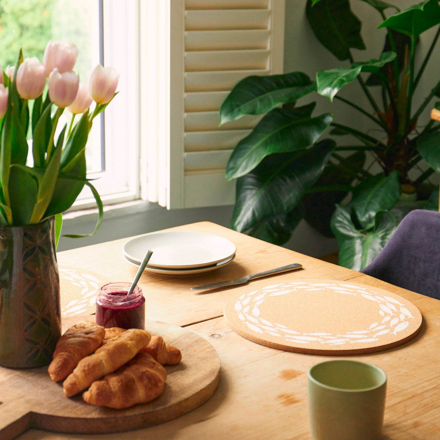 Cork Placemat 30cm - Shoal S/4