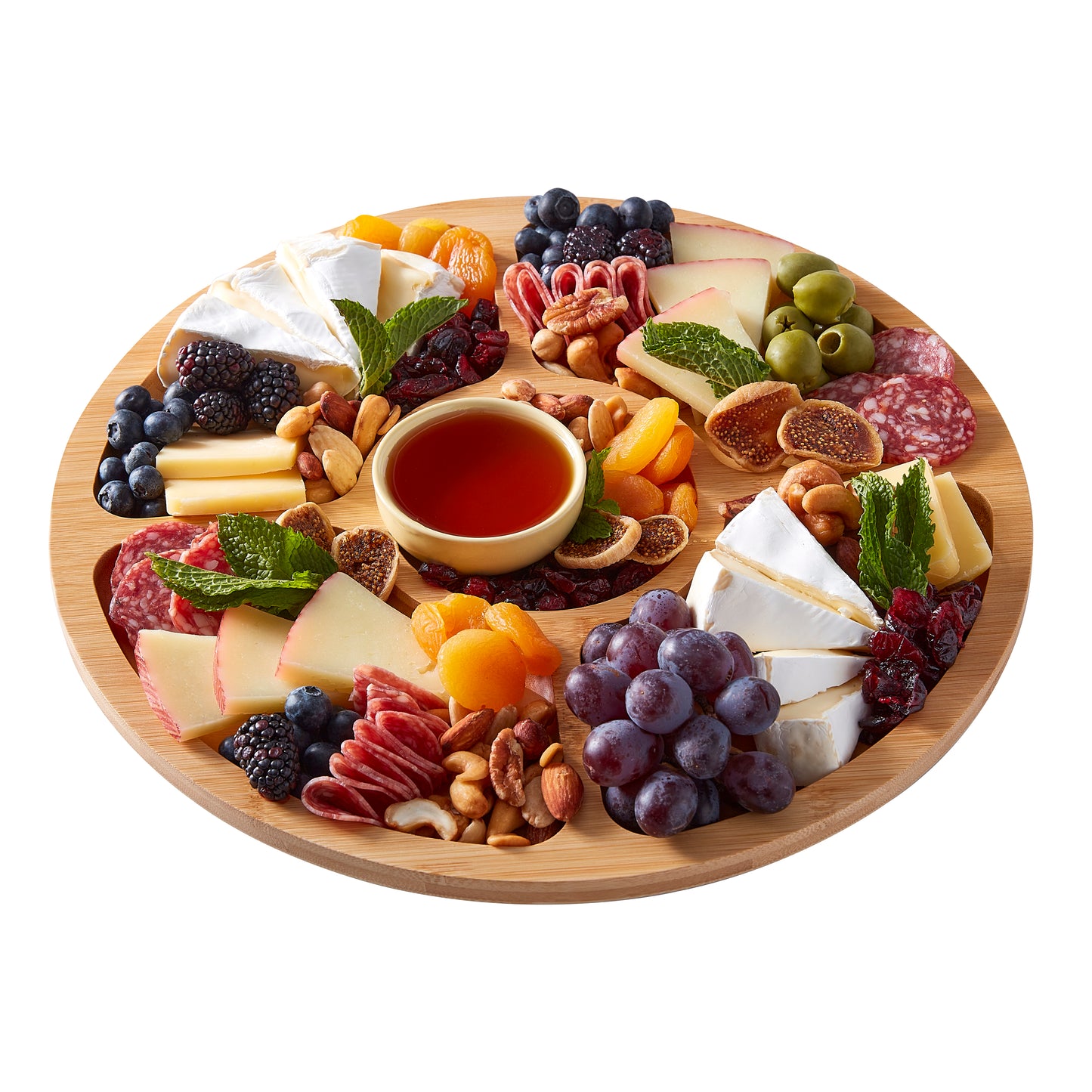 Farberware Build-a-Board Bamboo Divided Serving Board, 35.5CM