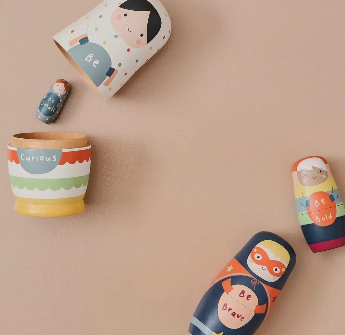 Wooden nesting dolls