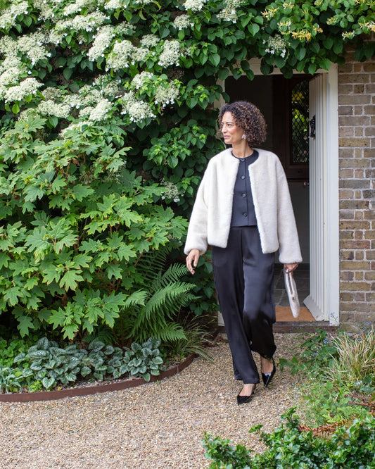 DELILAH COAT | BONE WHITE