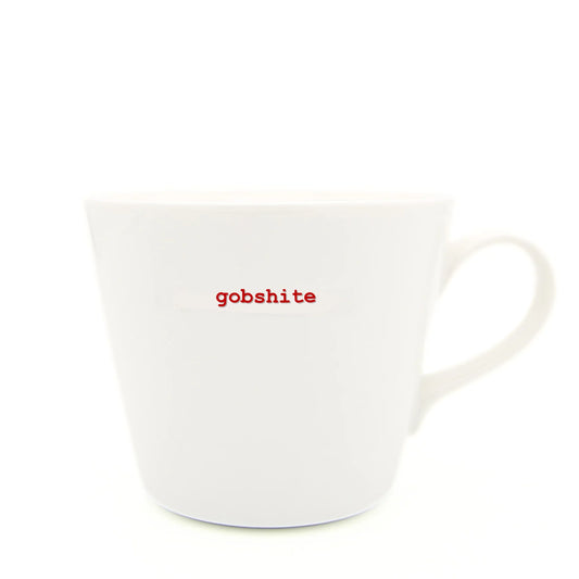 Gobshite Bucket Mug by Keith Brymer Jones