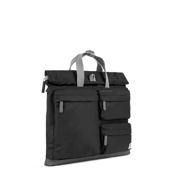 Roka London ‘Blackfriars M’ Black Recycled Nylon (Large)