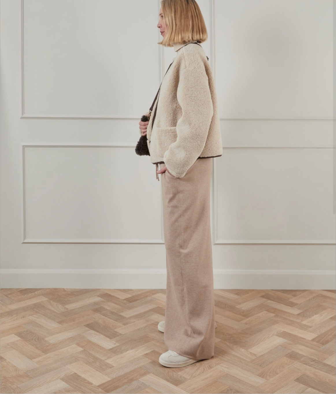Agnes Sherpa jacket by Chalk