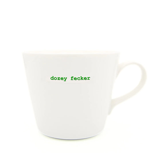 Dozey Fecker Bucket Mug by Keith Brymer Jones
