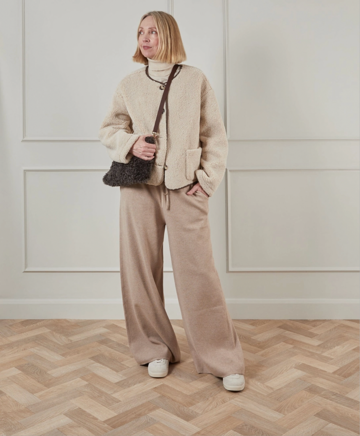 Agnes Sherpa jacket by Chalk
