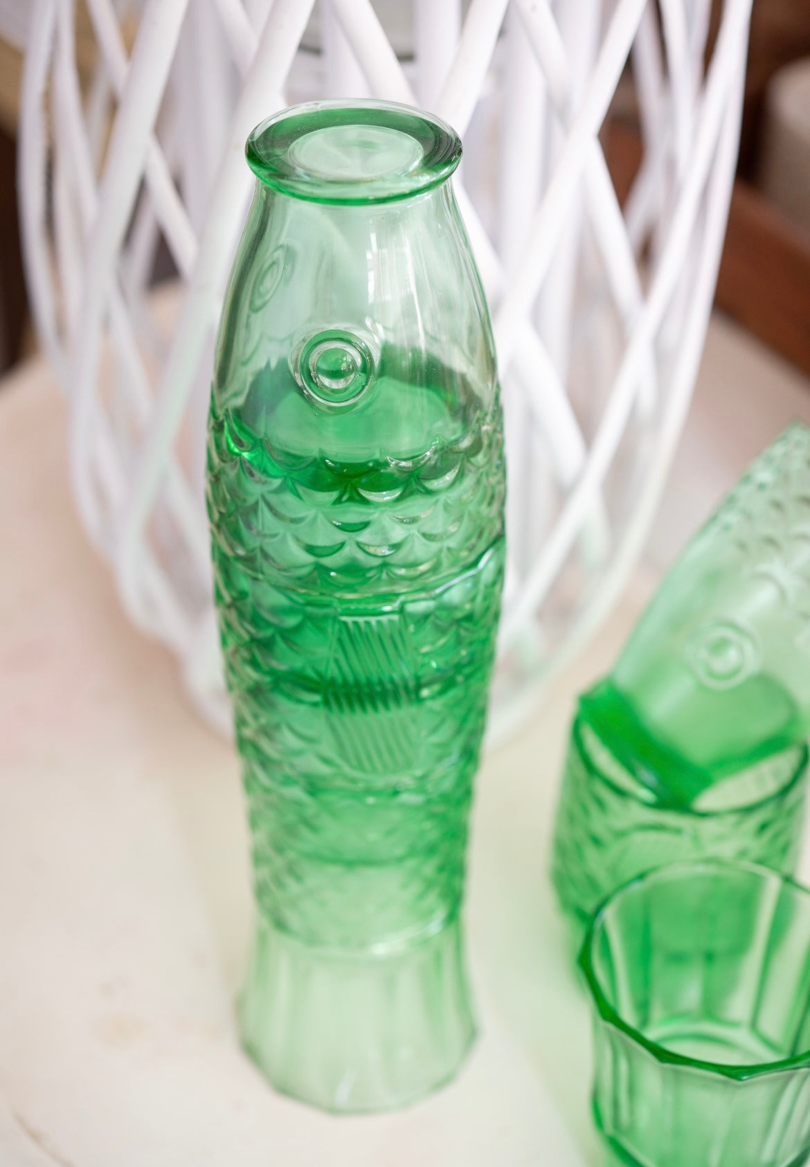 Stacking fish glasses