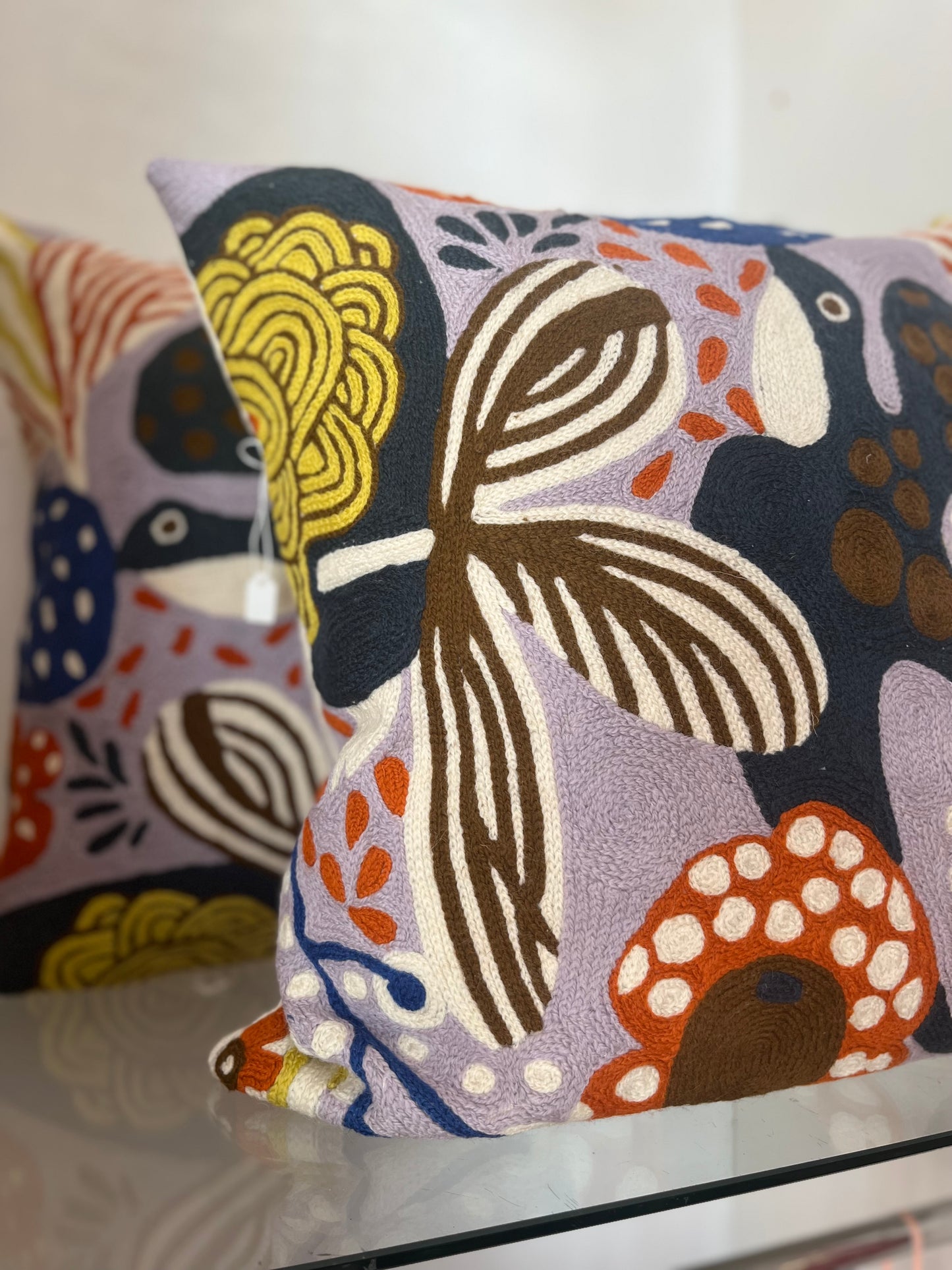 Kashmir Bird Cushion by A World of Craft