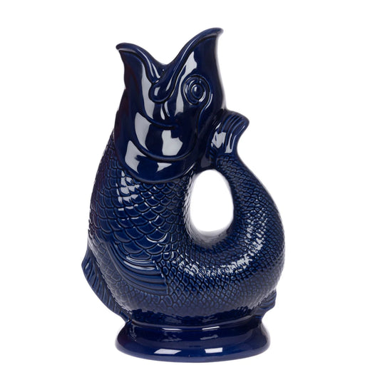 Cobalt fish jug By Gurgly