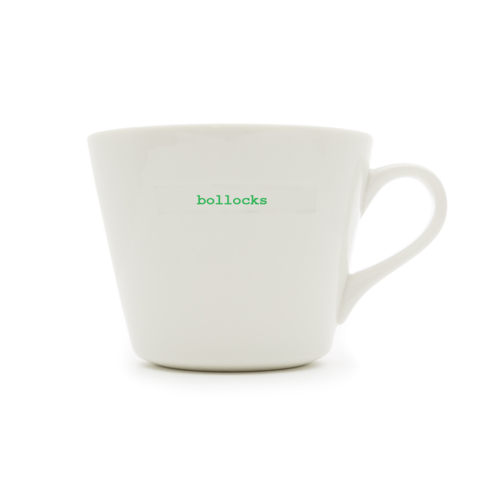 Bollocks Bucket Mug by Keith Brymer Jones