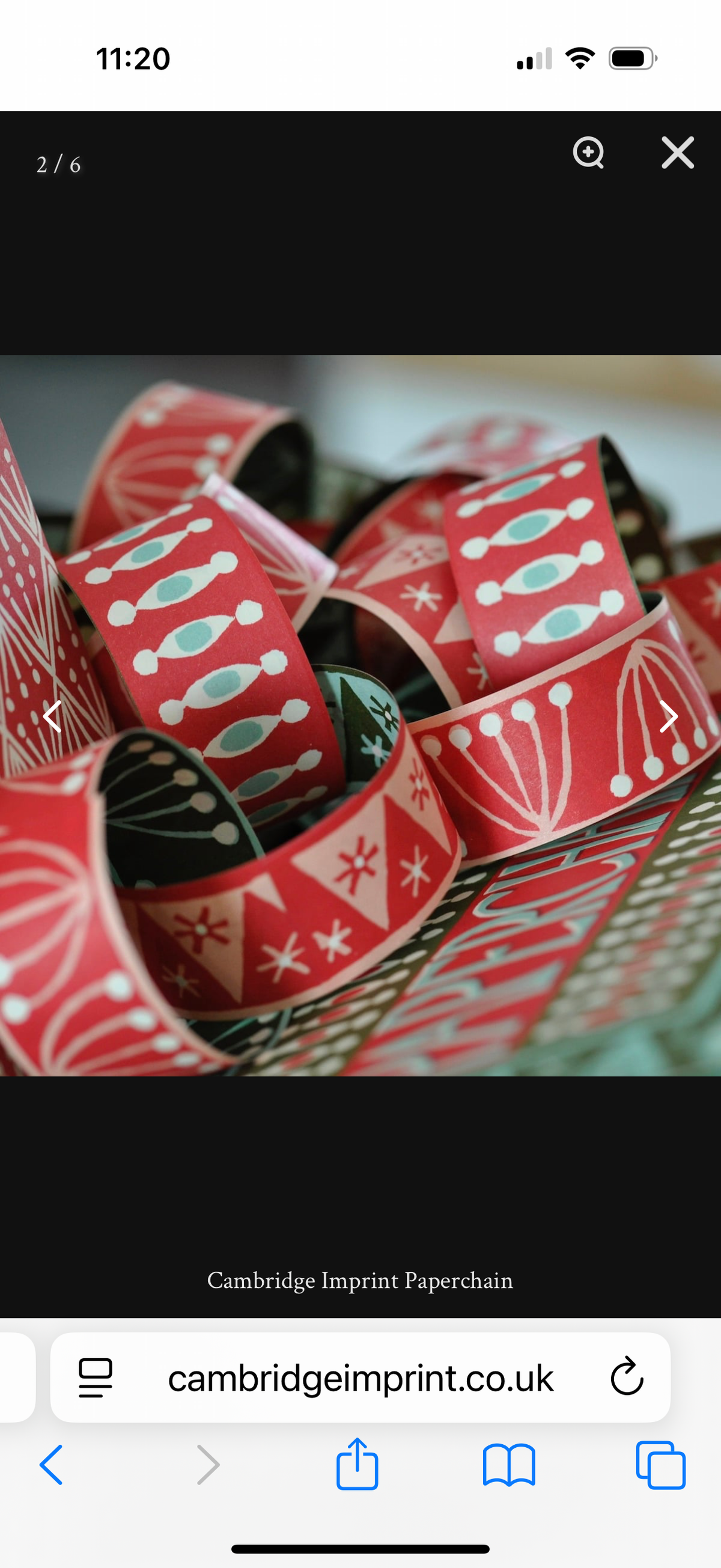 Paper chain red and green