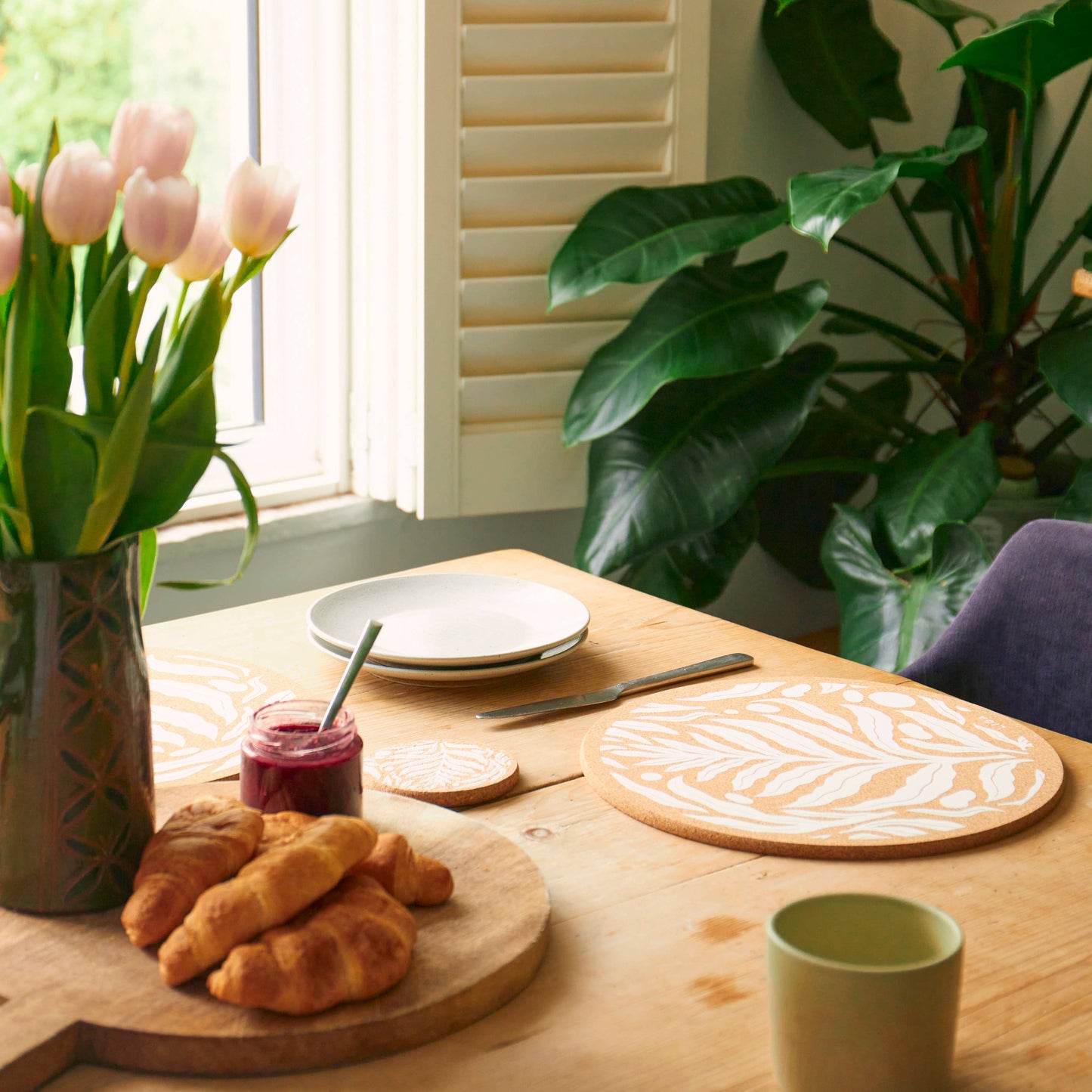 Cork Placemat 30cm - Phytophilia S/4