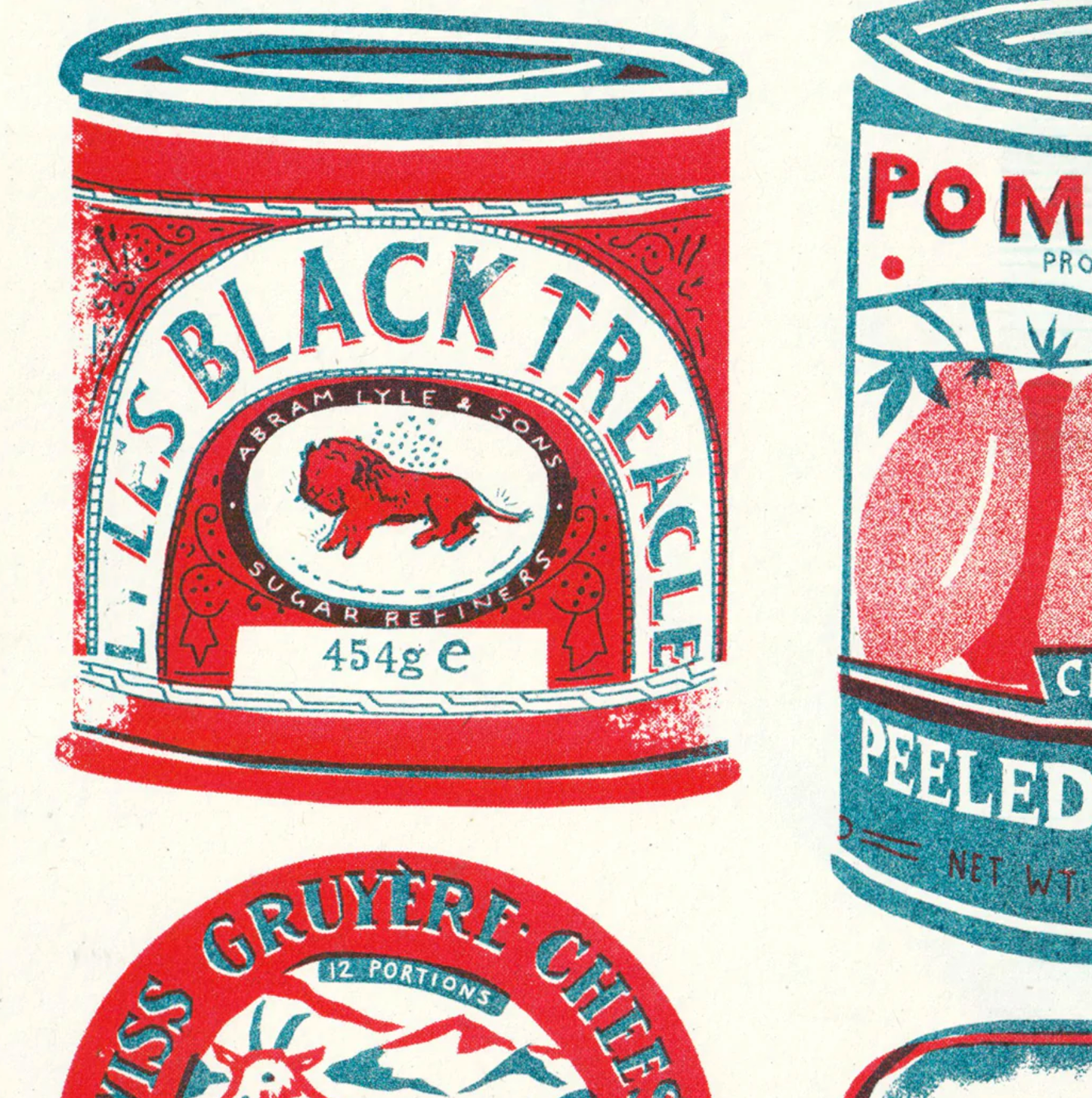 A3 Tins Collection Riso Print