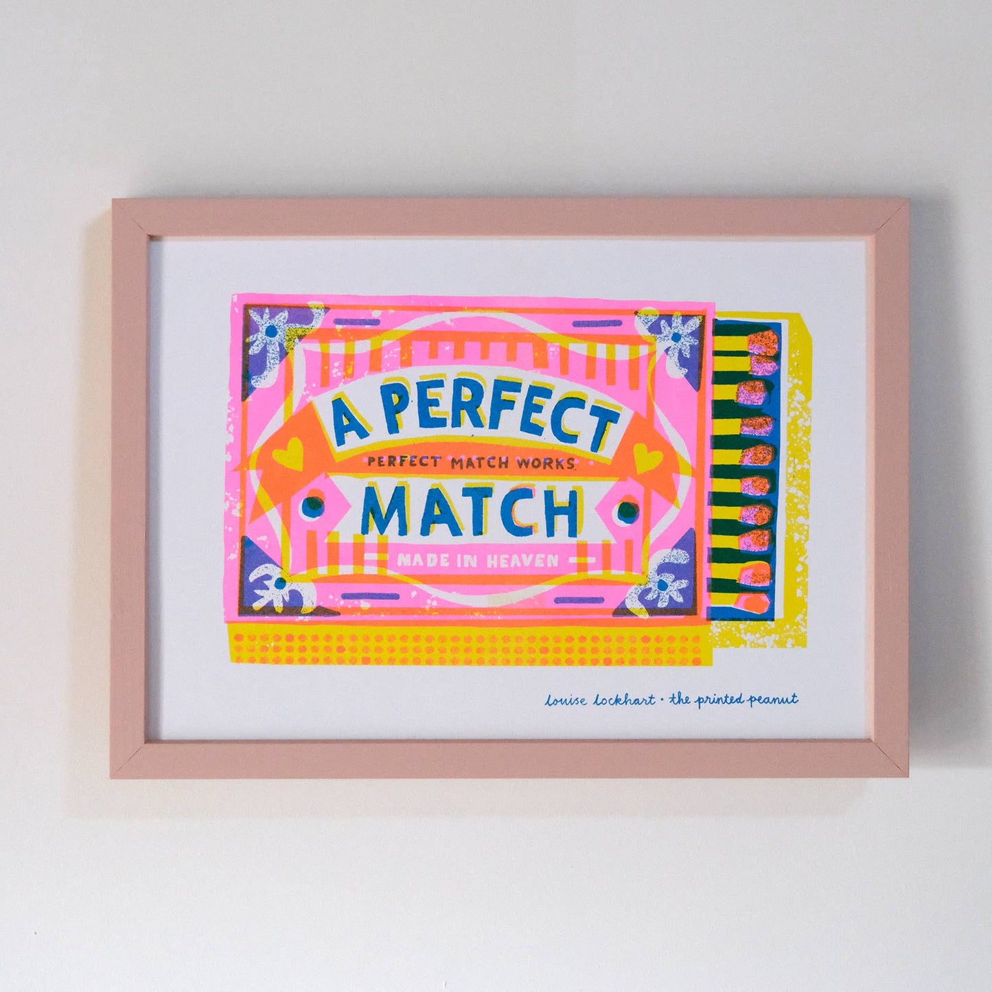 A4 Perfect Match Risograph Art Print