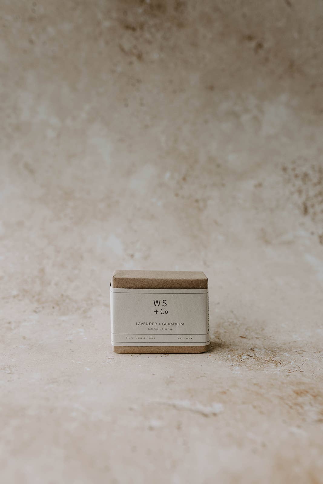 Lavender + Geranium Soap -Vegan, Cruelty Free + Plastic Free